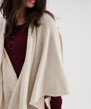 Gilet poncho uni femme vue6 - GEMO (ACCESS) - GEMO