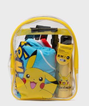 Ensemble de plage 3 pièces Pokémon enfant : sac à dos, drap de plage et gourde vue1 - POKEMON - GEMO