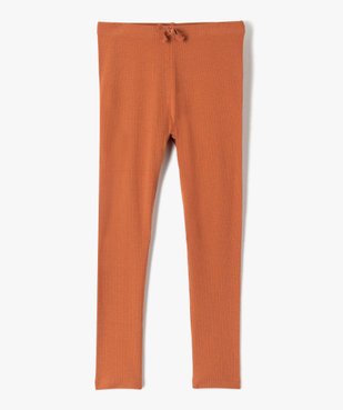 Legging fille à côtes et nœud pailleté à la taille vue2 - GEMO (ENFANT) - GEMO