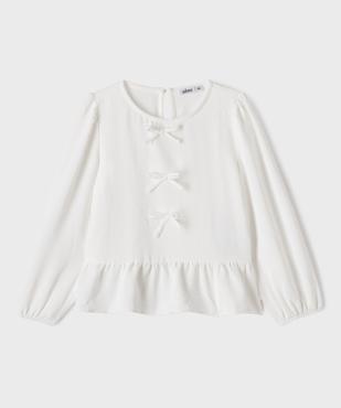 Blouse col rond fille vue1 - GEMO (ENFANT) - GEMO