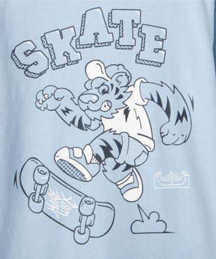 T-shirt manches longues imprimé garçon vue2 - GEMO (ENFANT) - GEMO
