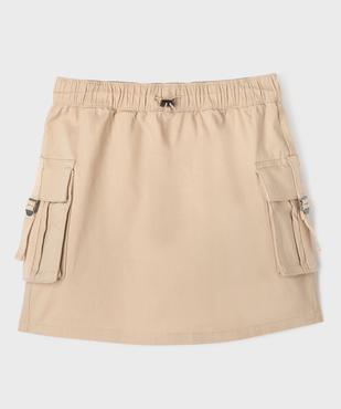 Jupe avec poches à rabat et taille élastique fille vue5 - GEMO 4G FILLE - GEMO