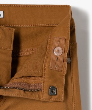Pantalon garçon coupe skinny en toile extensible vue2 - GEMO (ENFANT) - GEMO
