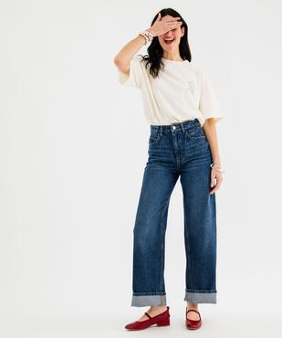 Haut de pyjama avec motif poitrine et dos mixte vue7 - GEMO 4G FEMME - GEMO