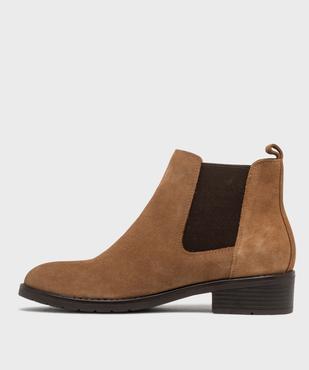 Chelsea boots femme Tanéo vue3 - TANEO - GEMO