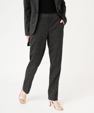 Pantalon à motif pied de poule femme vue1 - GEMO(FEMME PAP) - GEMO