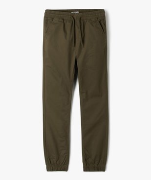 Pantalon jogger en toile de coton garçon vue1 - GEMO 4G GARCON - GEMO
