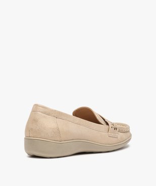 Mocassins confort femme à semelle souple et bride ajourée vue4 - GEMO (CASUAL) - GEMO