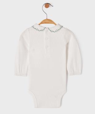 Body à manches longues avec col Claudine bébé fille - LuluCastagnette vue4 - LULUCASTAGNETTE - GEMO