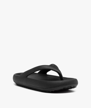 Tongs femme unies à semelle extra large vue2 - GEMO (PLAGE) - GEMO
