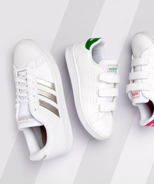 Baskets femme détails métallisés – Adidas Grand Court Base vue6 - ADIDAS - GEMO