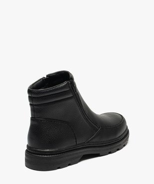 Boots homme double zip gamme confort vue4 - GEMO (CONFORT) - GEMO