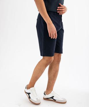 Bermuda en coton stretch coupe regular homme vue1 - GEMO 4G HOMME - GEMO