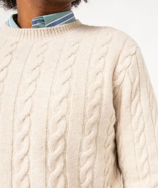 Pull douillet à torsades homme vue6 - GEMO (HOMME) - GEMO