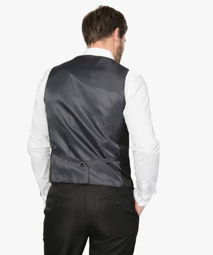 Gilet de costume homme fermeture 5 boutons vue3 - GEMO (HOMME) - GEMO