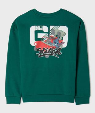 Sweat en molleton imprimé devant et dos garçon - Stitch vue4 - LILO & STITCH - GEMO