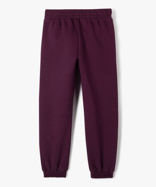 Pantalon de jogging fille avec inscription sur le côté vue4 - GEMO (ENFANT) - GEMO