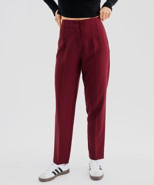Pantalon de costume fluide avec pinces femme vue1 - GEMO(FEMME PAP) - GEMO