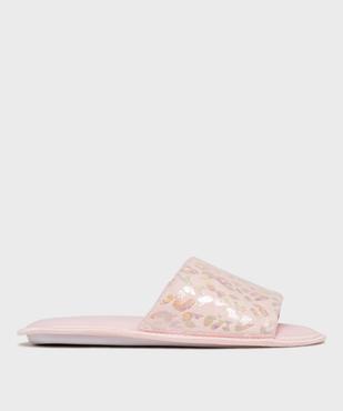 Mules d’intérieur à motifs scintillants femme vue1 - GEMO(HOMWR FEM) - GEMO