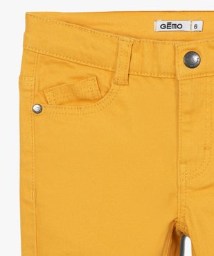 Pantalon garçon coupe skinny en toile extensible vue2 - GEMO (ENFANT) - GEMO