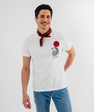 Tee-shirt manches courtes imprimé  homme - Apoh London vue1 - HOKUSAI - GEMO