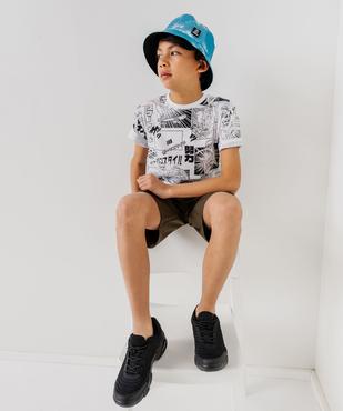 Tee-shirt graphique streetwear garçon vue5 - GEMO 4G GARCON - GEMO