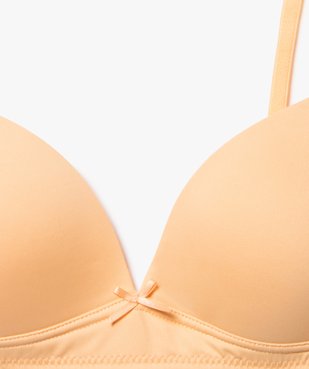 Soutien-gorge fille en polyamide recyclé avec bonnets paddés vue2 - GEMO 4G FILLE - GEMO