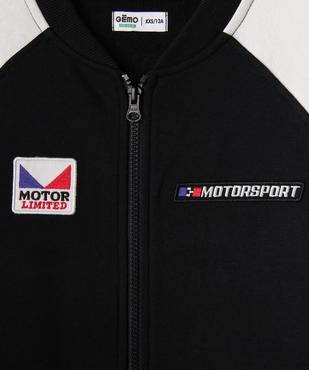 Sweat zippé à manches raglan look sport automobile garçon vue2 - GEMO 4G GARCON - GEMO