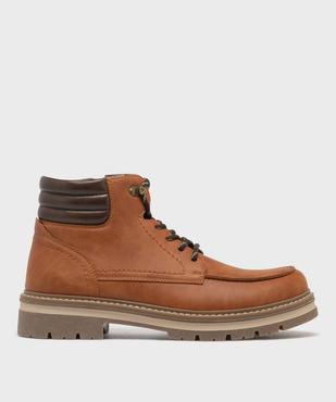 Chaussures montantes avec semelle crantée homme - Urban Steps vue1 - URBAN STEPS - GEMO