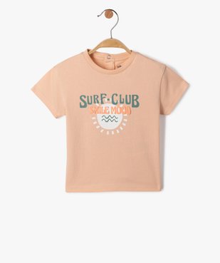 Tee-shirt bébé garçon imprimé à manches courtes vue1 - GEMO(BEBE DEBT) - GEMO