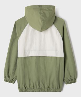 Blouson léger à capuche en matière déperlante garçon vue5 - GEMO (JUNIOR) - GEMO