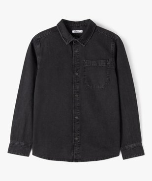 Chemise garçon en toile de coton aspect denim vue1 - GEMO 4G GARCON - GEMO