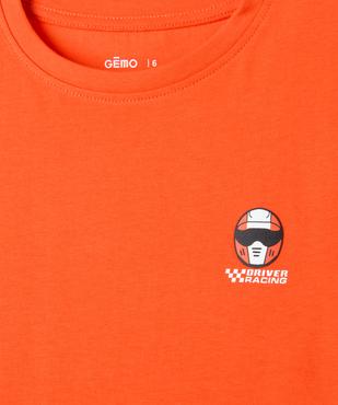 Tee-shirt tricolore motif Formule 1 garçon  vue2 - GEMO (ENFANT) - GEMO