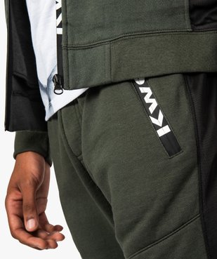 Pantalon de jogging homme avec surpiqûres - Kwell by Soprano vue2 - KWELL - GEMO