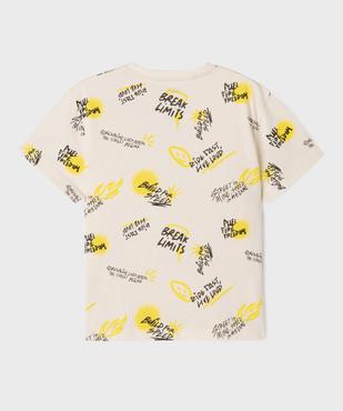 Tee-shirt manches courtes imprimé garçon vue4 - GEMO (ENFANT) - GEMO