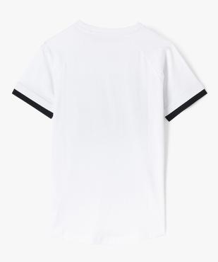 Tee-shirt imprimé à bandes contrastantes garçon vue3 - GEMO 4G GARCON - GEMO