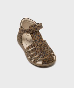 Sandales imprimé léopard à talon et bout fermés bébé fille - Lovely Wings vue5 - LOVELY WINGS - GEMO