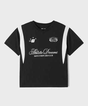 Tee-shirt de sport à manches courtes fille vue1 - GEMO (JUNIOR) - GEMO