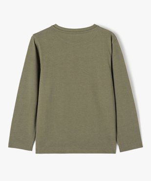 Tee-shirt à manches longues avec motif XXL garçon vue4 - GEMO 4G GARCON - GEMO