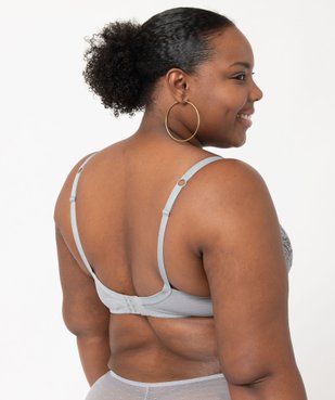Soutien-gorge emboitant à armatures en dentelle grande taille vue2 - GEMO(HOMWR FEM) - GEMO