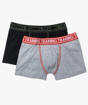 Lot de 2 boxers matière stretch vue1 - GEMO (ENFANT) - GEMO