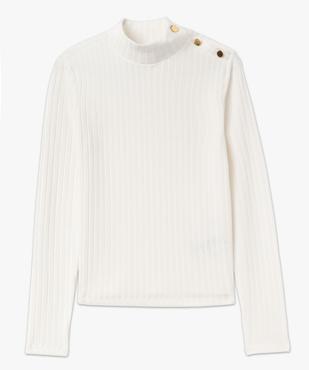 Tee-shirt à manches longues et col montant femme vue4 - GEMO(FEMME PAP) - GEMO