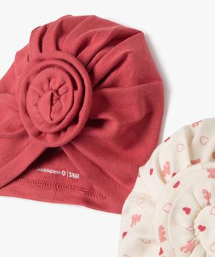 Bonnet en coton style rétro bébé fille (lot de 2) - LuluCastagnette vue3 - LULUCASTAGNETTE - GEMO