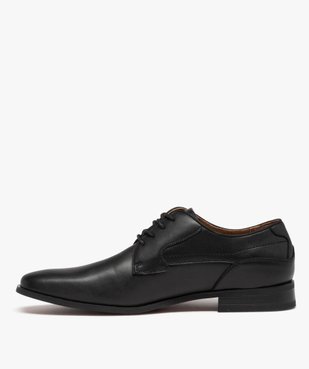 Derby à bout carré avec lacets ronds homme vue3 - GEMO(URBAIN) - GEMO