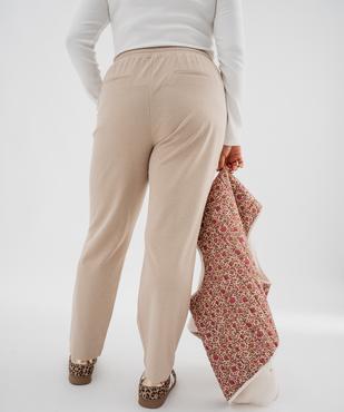 Pantalon en maille souple et extensible femme grande taille vue3 - GEMO (G TAILLE) - GEMO
