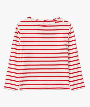 Tee-shirt rayé à manches longues femme vue4 - GEMO(FEMME PAP) - GEMO