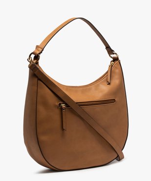 Sac femme forme arrondie avec surpiqûre sur l’avant vue2 - GEMO (ACCESS) - GEMO