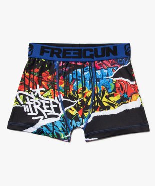 Boxer garçon à motif graffitis - Freegun vue1 - FREEGUN - GEMO