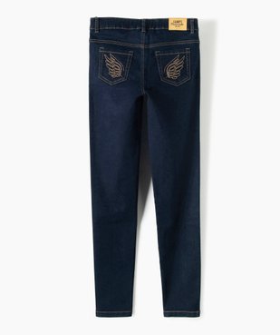 Jean fille brut coupe slim en coton stretch - Camps vue4 - CAMPS UNITED - GEMO