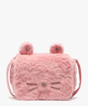 Sac besace en fourrure imitation motif chat fille vue1 - GEMO (ENFANT) - GEMO